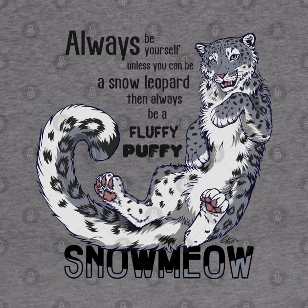 Always be a snow leopard by EosFoxx